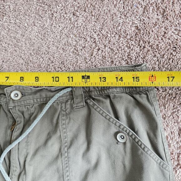 Vintage Y2K Baggy Cargo Pants Womens 11 Olive Green Army Gorpcore Skater 2000s - Picture 8 of 11